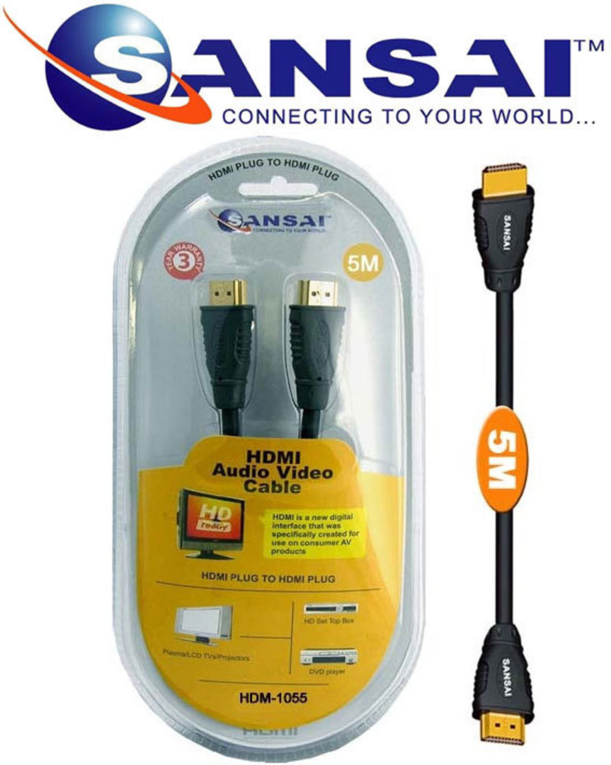 HDMI Plug to Plug Cable 5m image 0